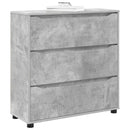 Opbevaringsskab Beton Grå 80 x 31 x 81 cm Konstrueret træ
