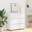Opbevaringsskab Høj gloss hvid 80 x 31 x 81 cm Konstrueret træ