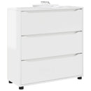 Opbevaringsskab Høj gloss hvid 80 x 31 x 81 cm Konstrueret træ