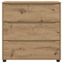 Opbevaringsskab 80 x 31 x 81 cm Konstrueret træ Artisan Egetræ
