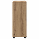 Opbevaringsskab 80 x 31 x 81 cm Konstrueret træ Artisan Egetræ