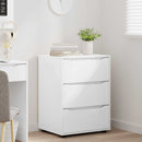 Opbevaringsskab Høj gloss hvid 60 x 48 x 81 cm Konstrueret træ