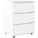Opbevaringsskab Høj gloss hvid 60 x 48 x 81 cm Konstrueret træ