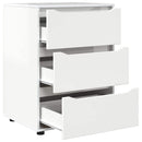 Opbevaringsskab Høj gloss hvid 60 x 48 x 81 cm Konstrueret træ