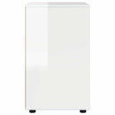 Opbevaringsskab Høj gloss hvid 60 x 48 x 81 cm Konstrueret træ