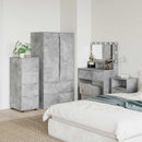 Opbevaringsskab Beton Grå 40 x 48 x 105 cm Konstrueret træ