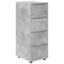 Opbevaringsskab Beton Grå 40 x 48 x 105 cm Konstrueret træ