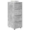 Opbevaringsskab Beton Grå 40 x 48 x 105 cm Konstrueret træ