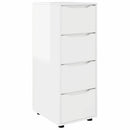 Opbevaringsskab Høj gloss hvid 40 x 48 x 105 cm Konstrueret træ