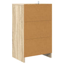 Sengebord Sonoma eg 40 x 30 x 467 cm Konstrueret træ