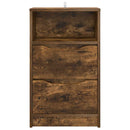 Sengeborde 2 pcs Røget eg 40 x 30 x 467 cm Konstrueret træ