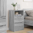 Sengeborde 2 pcs Grå Sonoma 40 x 30 x 467 cm Konstrueret træ