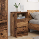 Sengeborde 2 pcs Gammelt træ 40 x 30 x 467 cm Konstrueret træ