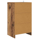 Sengeborde 2 pcs Gammelt træ 40 x 30 x 467 cm Konstrueret træ