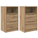 Sengeborde 2 stk. Artisan-eg 40 x 30 x 67 cm Konstrueret træ