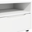 TV-skab med skuffe Hvid 100 x 48 x 43 cm Konstrueret træ
