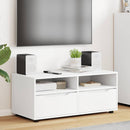 TV-skab med skuffe Hvid 100 x 48 x 43 cm Konstrueret træ