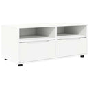 TV-skab med skuffe Hvid 100 x 48 x 43 cm Konstrueret træ