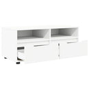 TV-skab med skuffe Hvid 100 x 48 x 43 cm Konstrueret træ