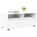 TV-skab med skuffe Hvid 100 x 48 x 43 cm Konstrueret træ