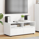 TV-skab Høj gloss hvid 100 x 48 x 43 cm Konstrueret træ