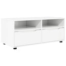 TV-skab Høj gloss hvid 100 x 48 x 43 cm Konstrueret træ