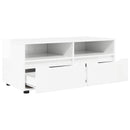 TV-skab 100 x 48 x 43 cm Høj gloss hvid Konstrueret træ