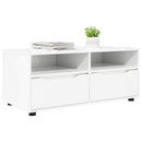 TV-skab Høj gloss hvid 100 x 48 x 43 cm Konstrueret træ
