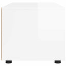 TV-skab Høj gloss hvid 100 x 48 x 43 cm Konstrueret træ