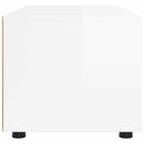 TV-skab 100 x 48 x 43 cm Høj gloss hvid Konstrueret træ