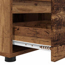 TV-skab med skuffe Gammelt træ 100 x 48 x 43 cm Konstrueret træ