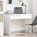 Bord med skuffe Højglans Hvid 100 x 50 x 78 cm Konstrueret træ