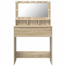 Soveværelsessminkeborde Sonoma eg 80 x 39,6 x 135 cm