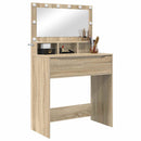 Soveværelsessminkeborde Sonoma eg 80 x 39,6 x 135 cm