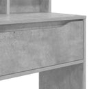 Soveværelsessminkeborde Beton Grå 80 x 39,6 x 135 cm