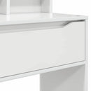 Soveværelsessminkeborde Høj gloss hvid 80 x 39,6 x 135 cm