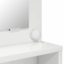 Soveværelsessminkeborde Høj gloss hvid 80 x 39,6 x 135 cm
