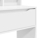 Soveværelsessminkeborde Hvid 80 x 39,6 x 135 cm Konstrueret træ