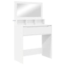 Soveværelsessminkeborde Hvid 80 x 39,6 x 135 cm Konstrueret træ