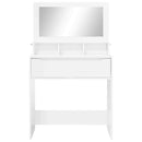Soveværelsessminkeborde Høj gloss hvid 80 x 39,6 x 135 cm