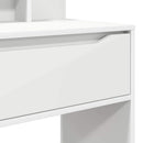 Soveværelsessminkeborde Hvid 80 x 39,6 x 135 cm Konstrueret træ