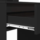 Soveværelsessminkeborde Sort 80 x 39,6 x 135 cm Konstrueret træ