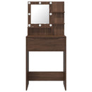 Soveværelsessminkeborde Brun eg 80 x 39,6 x 135 cm
