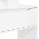 Soveværelsessminkeborde Høj gloss hvid 80 x 39,6 x 135 cm