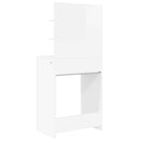 Soveværelsessminkeborde Høj gloss hvid 80 x 39,6 x 135 cm