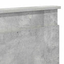 Hovedgærde med hovedgærde Beton Grå 180 cm Konstrueret træ