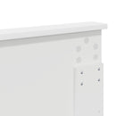 Hovedgærde med hovedgærde Gloss Hvid 120 cm Konstrueret træ