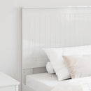 Hovedgærde med hovedgærde Gloss Hvid 90 cm Konstrueret træ