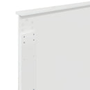 Hovedgærde med hovedgærde Gloss Hvid 80 cm Konstrueret træ