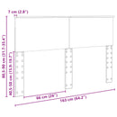 Hovedgærde Gloss Hvid Konstrueret træ